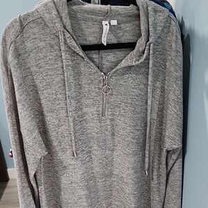 Gray Hooded Men's Sweater